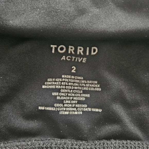 Torrid 2 Active Black Sports Bra - Picture 5 of 5